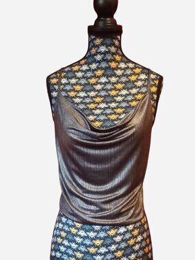 Silver cowl neck top Clockhouse brand